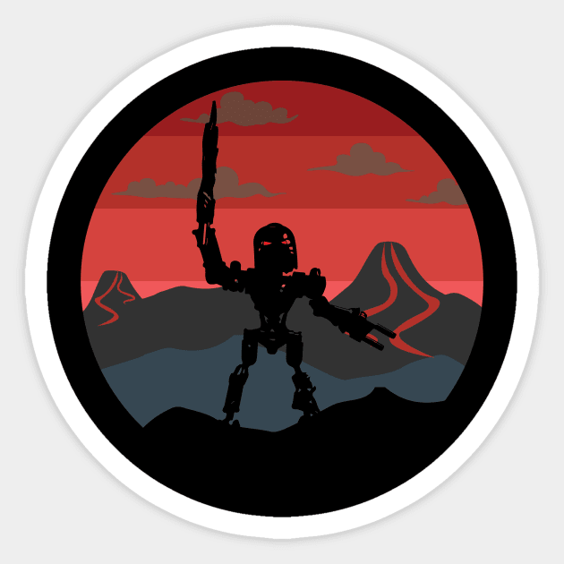 Toa of Fire Sticker by CubeRider